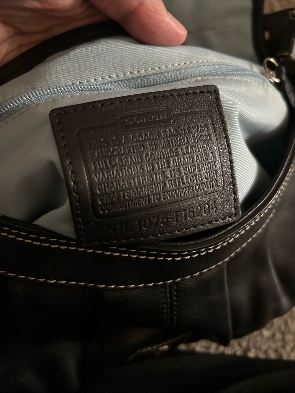 Black Shoulder Bag with Silver Buckle - Picture 9 of 9